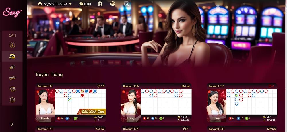  Các trò chơi hot tại casino online Sodo6789