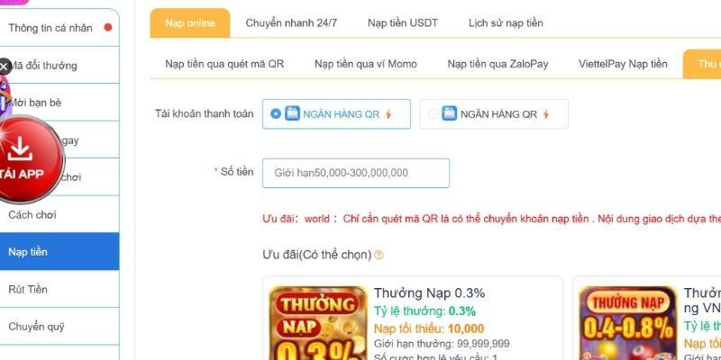 Xử lý các sự cố nạp tiền Sodo6789